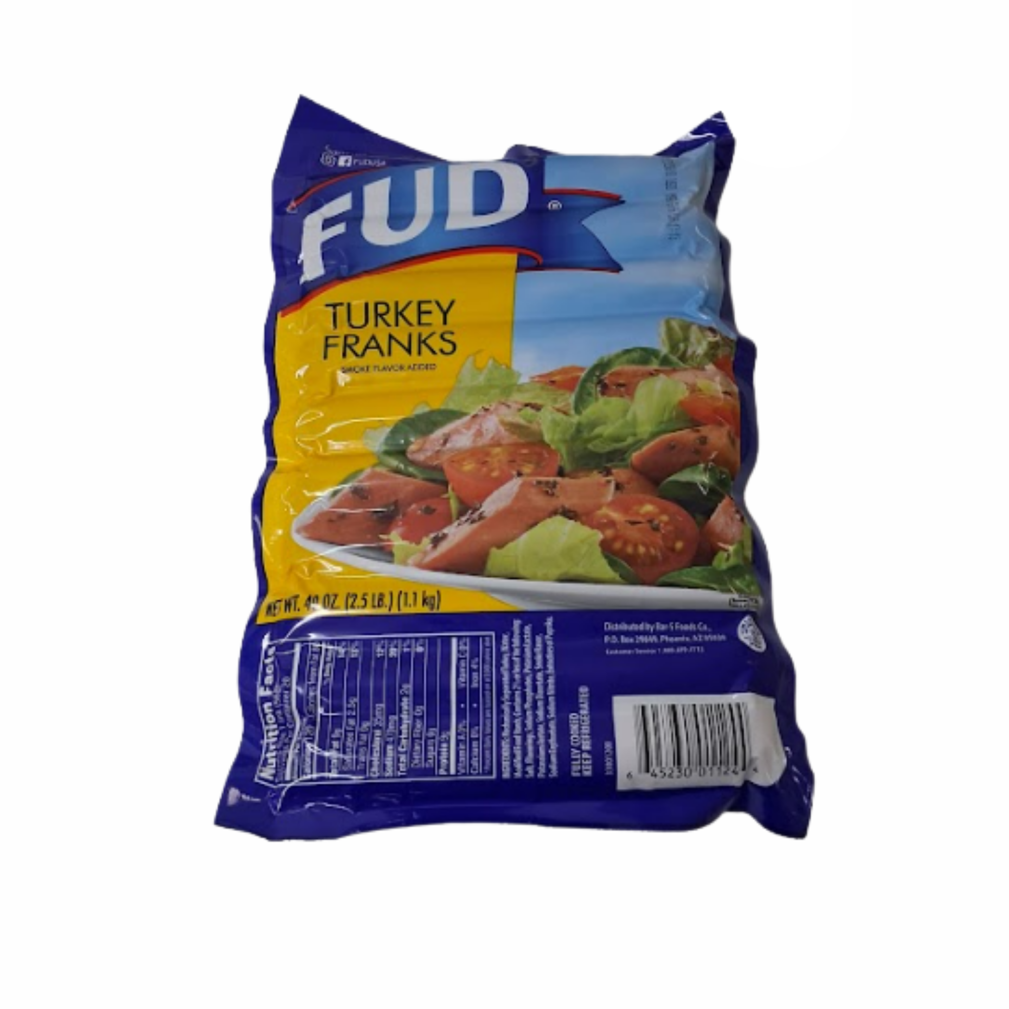 FUD TURKEY FRANKS 2.5 LB
